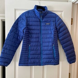 Women’s Patagonia Puffer Jacket, size M, blue